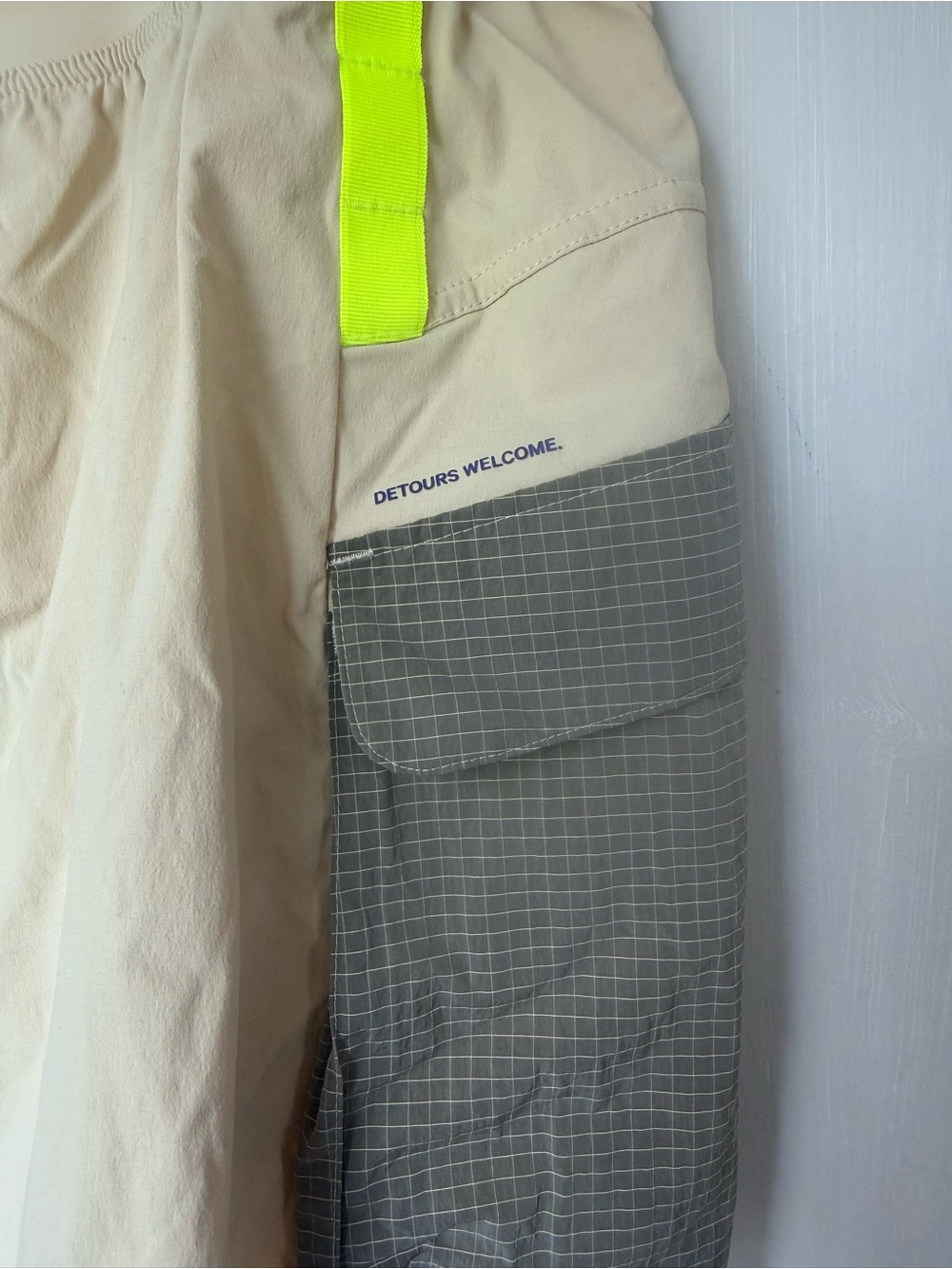lululemon athletica Beige Athletic Skort with Neon Green Trim - Picture 6 of 15